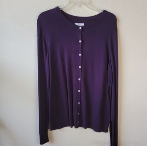 Croft & Barrow Purple Cardigan